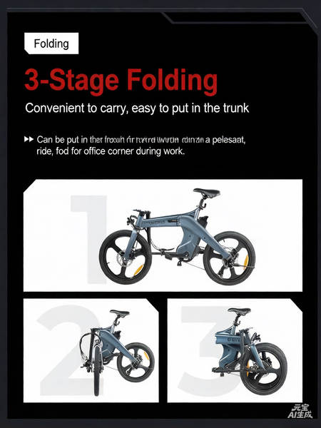 Grande Peixe Fonte Transfronteiriço bicicleta elétrica duas rodas dobrável leve transmissão de velocidade masculina e feminina passo a passo de lazer moda