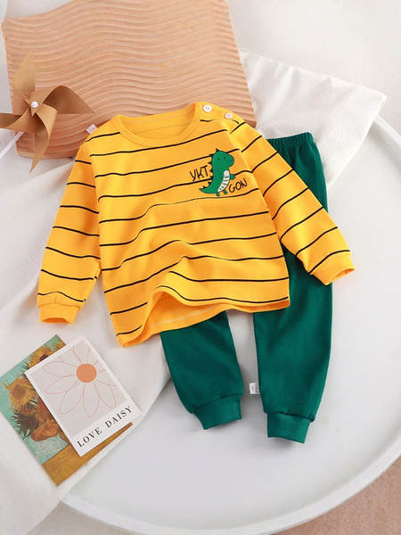 Conjunto de pijama de algodão para crianças