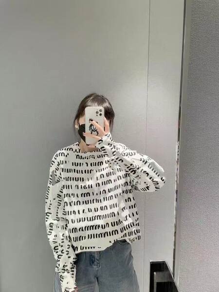 Camiseta de manga longa com logo