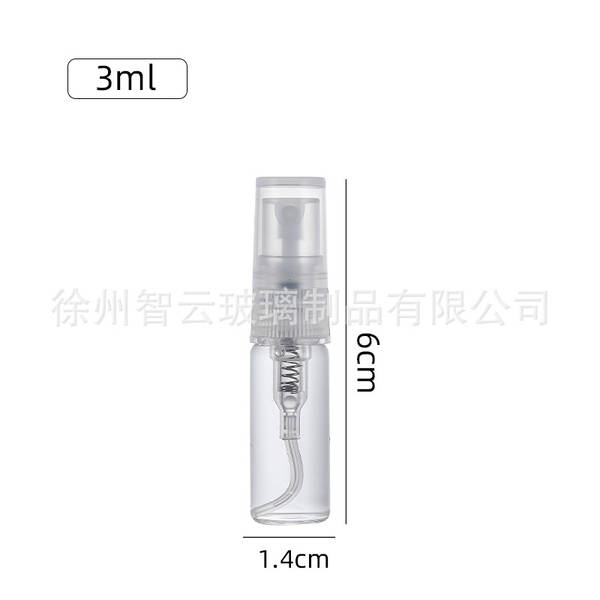Pulverizador de vidro de garrafa de perfume 2ml3ml5ml10m de garrafa de vidro de desinfecção de névoa fina