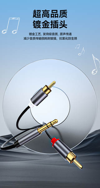 Conector de Áudio Type C para RCA