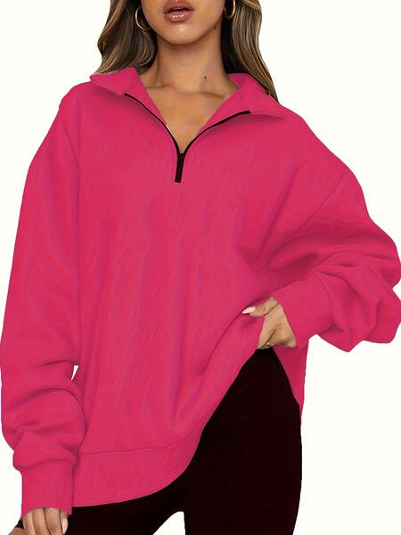 Roupas femininas europeias 2025 outono inverno novo modelo de camisa de lazer da Amazon meia cadeia de cabeça de mangas longas camisa esportiva guarda-roupa