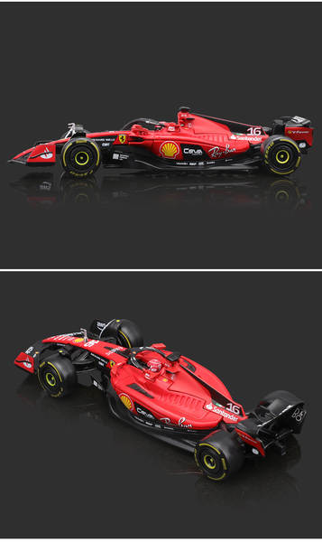 2023 Peugeot 1:43 Ferrari F1 Modelo SF23 Carro de corrida de metal Simulador de brinquedo Modelo Carro de liga Homem
