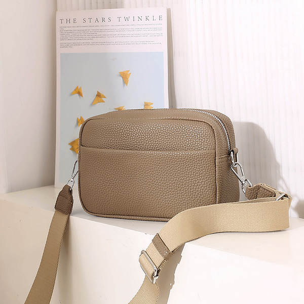 Bolsa feminina de couro PU preta