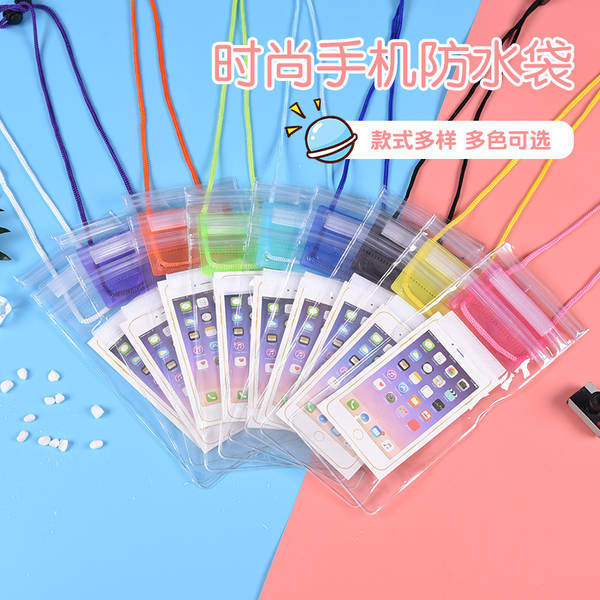 Três bolsas transparentes de telefone celular à prova d'água personalizadas tela táctil mágica bolsas inteligentes à prova d'água fabricantes atacado