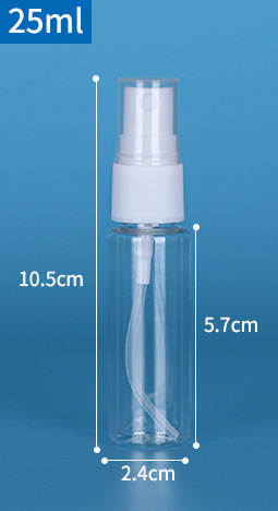 Venda por atacado 30ml/50ml/100ml garrafa de pulverização Pequena garrafa de pulverização de maquiagem garrafa de distribuição de perfume transparente PET garrafa de plástico