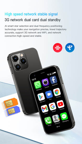 SOYES SOYES XS15 Transfronteiriço Single Mini Android Smartphone Suporte 3G Dupla Rede Aplicativo Google