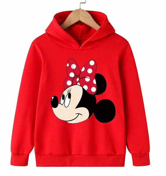 Mini Mouse Camiseta Desportiva Inverno Primavera Outono Camiseta de Crianças Camiseta de Crianças