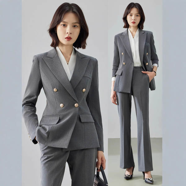 Terno cinza feminino