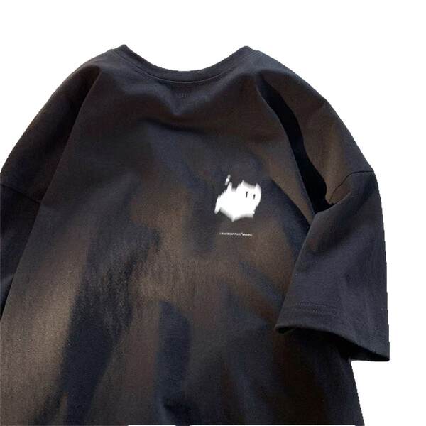 T-shirt de pulseira curta 200 gramas de verão novo de algodão puro masculino semi-pulseiro coreano de moda camisa de baixo