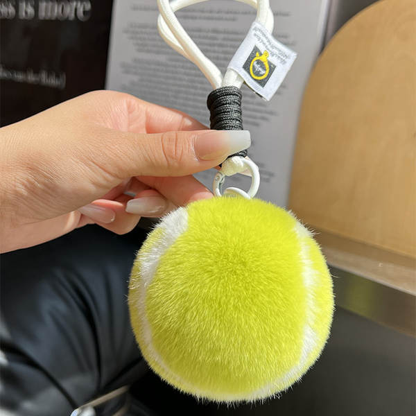 Pendente de Pelúcia de Coelho para Chave