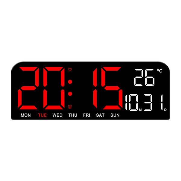 Novo relógio de tela grande simples de LED Relógio de mesa criativo de tamanho grande de relógio de mesa pendurável 0707