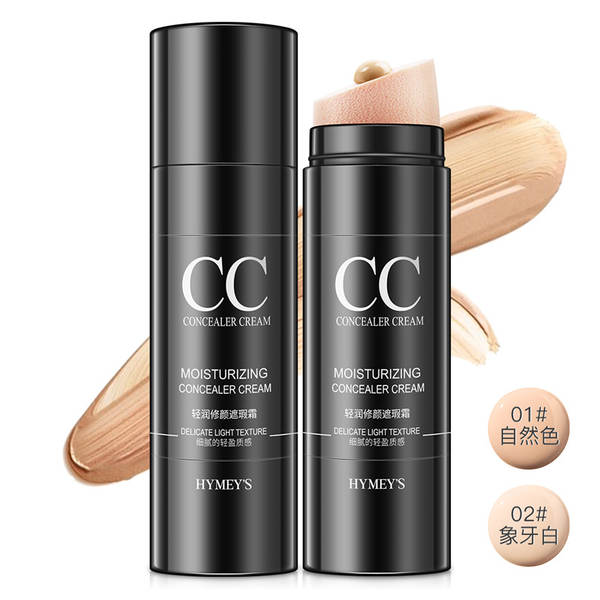 Imagem de beleza de água limpa cc barras de cor da pele limpa colchão de isolamento BB creme impermeável anti-suor maquiagem atacado