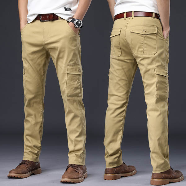 Calças de trabalho masculinas flexíveis flexíveis flexíveis confortavelmente multi-bolso jovens calças de trabalho para trabalhar calças especiais para soldados
