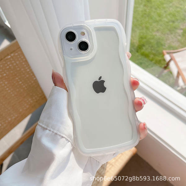 Aplicável Samsung S25Ultra Capa do celular S24 Protector S23 A35/A15 Faixa de onda A55 transparente