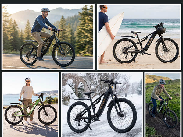 VITILAN M5 bicicletas elétricas 27.5" x 2.8" 15AH