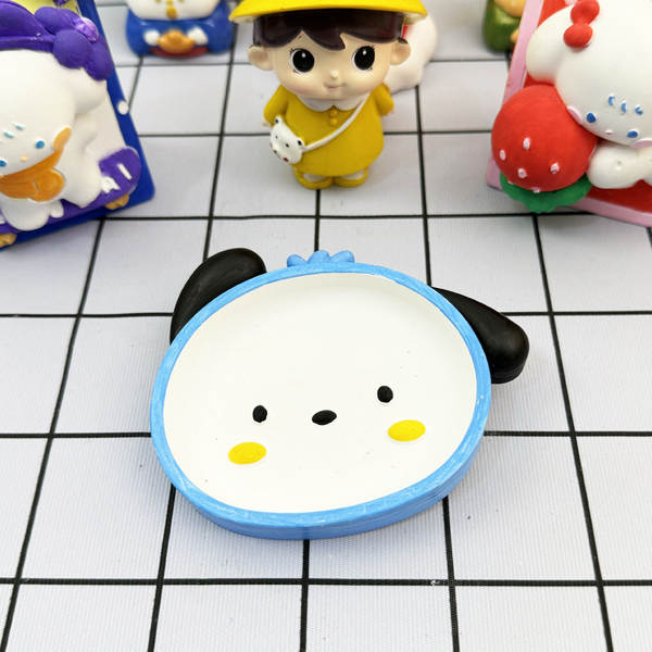Série de bonecas de creme de lava de prato pequeno, novo e novo, bonecas de erva-de-ferrugem, estilo de gato de gatilho DIY manual