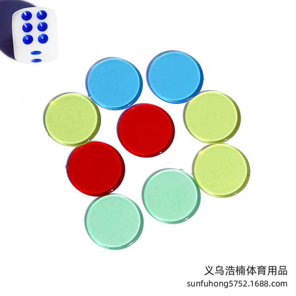 Jogo de codificação de plástico transparente moeda de codificação de cor transparente 19MM Bingo Jogo acessórios de codificação BiNGO