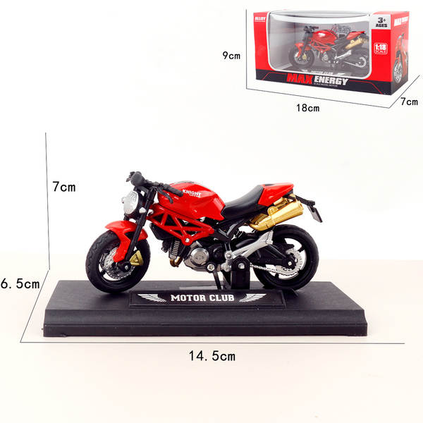 Motocicleta de liga transfronteiriça Ducati Yamaha Kawasaki H2R namorado pedaço de carro Modelo Harley Motocicleta de liga