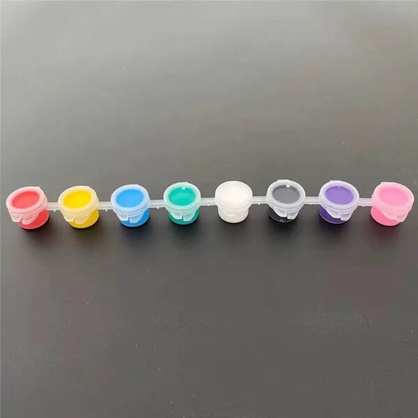 Pintura de acrílico 3 ml de 12 cores de coloração de coloração de bonecos de coloração para crianças pinturas de pintura artística fabricantes de lote