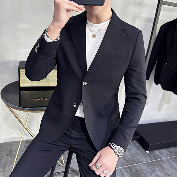 Vestido de casamento masculino de negócios de lazer dois conjuntos de 2025 corpos de moda de solteiro de casamento masculino de casamento masculino
