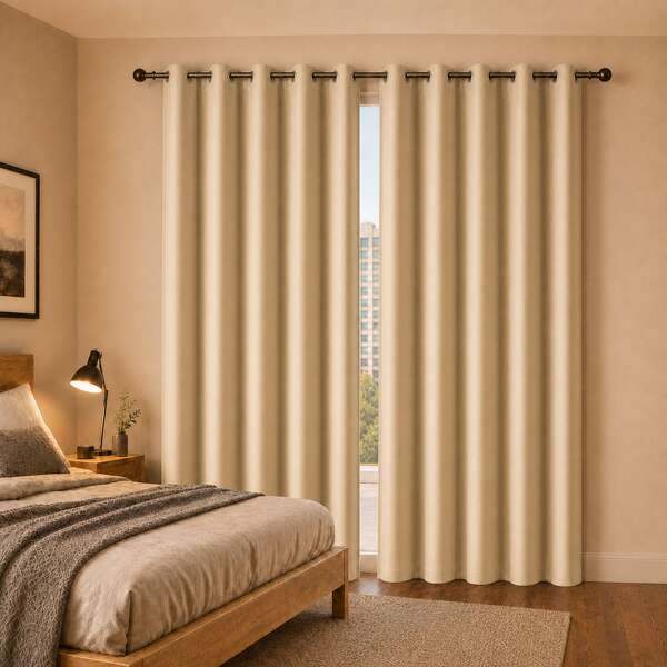 Cortinas de alta iluminação perforadas de isolamento solar do quarto para uso doméstico cortinas simples transfronteiriças grossistas