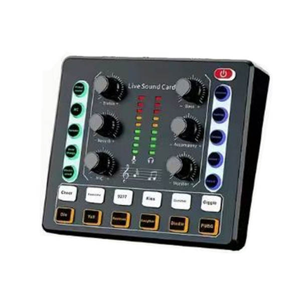 Cartão de som inglês F998 microfone V8S transfronteiriço placa de gravação de computador de transmissão ao vivo equipamento de podcast completo