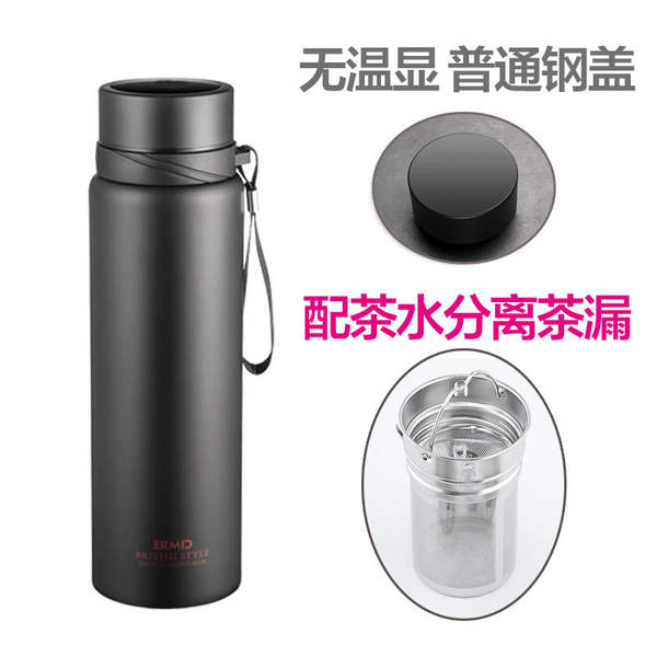 Taça de aquecimento de grande capacidade de aço inoxidável exterior portátil de torneira de turismo pendura de torneira de esportes personalizável de garrafa de aquecimento de logotipo