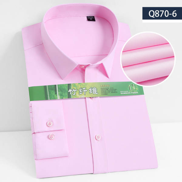 Camisa de bambu masculina longa manga