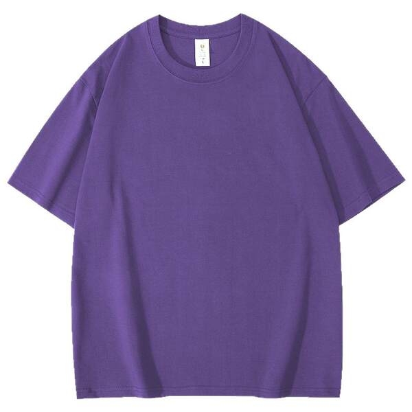 T-shirt de algodão curto personalizado padrão de logotipo de roupa de trabalho de casaco de algodão 220 gramas transfronteiriço comércio exterior atacado