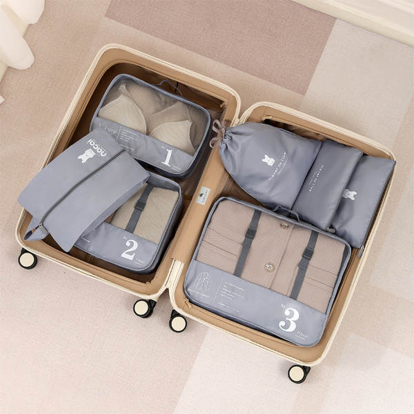 Kit de Organização de Viagem 7 Peças