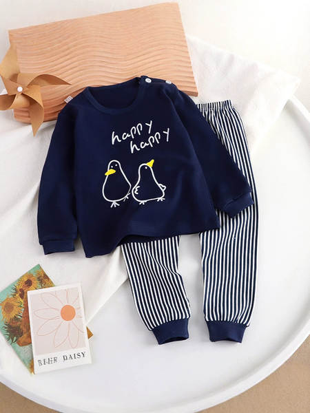 Conjunto de pijama de algodão para crianças