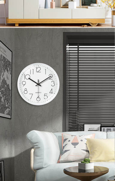 Relógio circular de 12 polegadas simples pendurar relógio sala de estar sensível avançado casa dormitório relógio pendurar decoração de parede relógio atacado