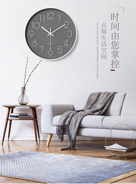 Relógio da sala de estar relógio silencioso relógio simples explosivo relógio da moda da parede relógio da casa estereoscópico 30cm relógio de pedra