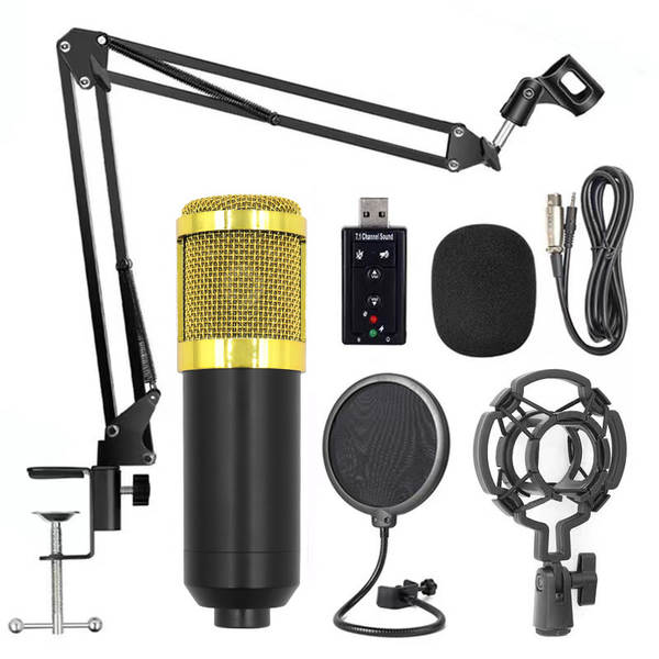 Transfronteiriço BMW 800 microfone v8s cartão de som em inglês computador celular gravação ao vivo completo de equipamentos de podcast
