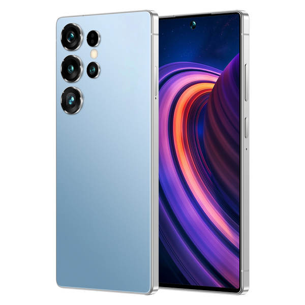 S25 Ultra Transfronteiriço Mobile Global Versão Real 4G Rede Perforada ecrã de 7,3 polegadas Introduzido 3+16g