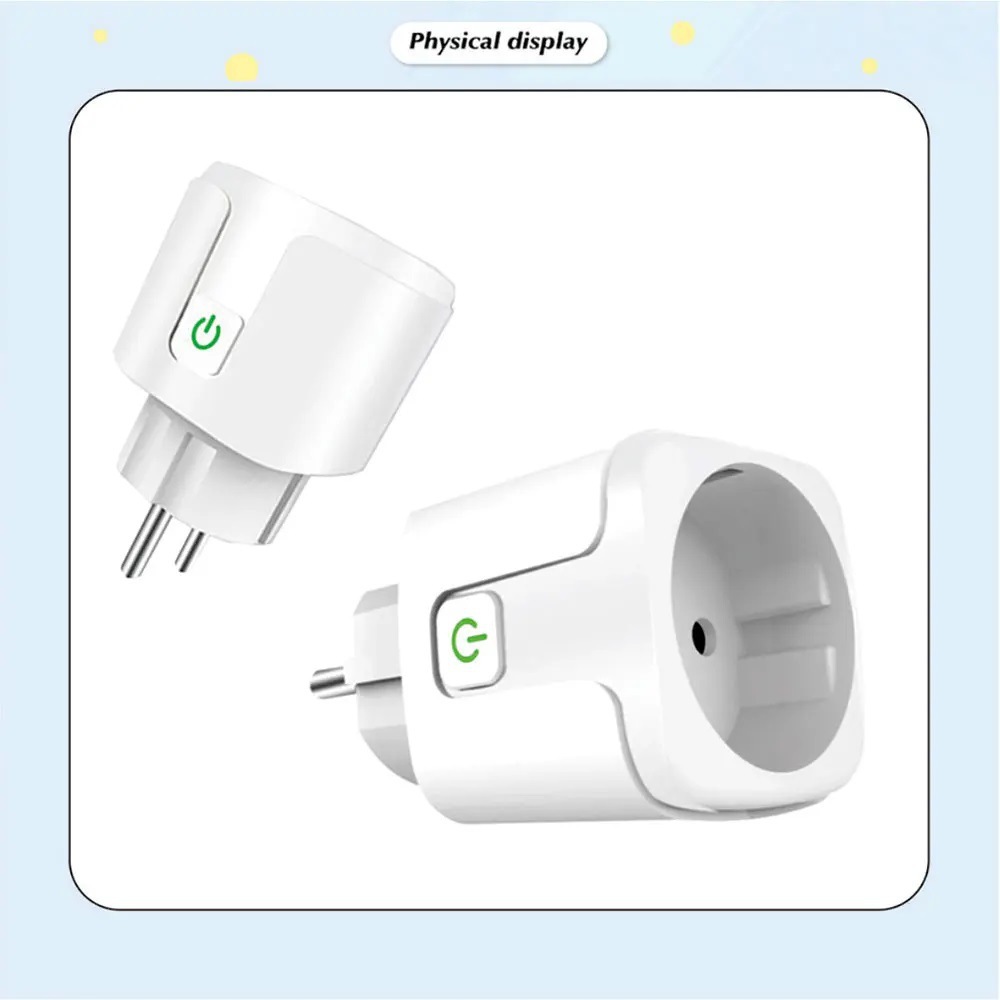 Matter Graphic Intelligent Plugin 16A Regulamento Europeu 20A WiFi controle remoto de voz Alexa