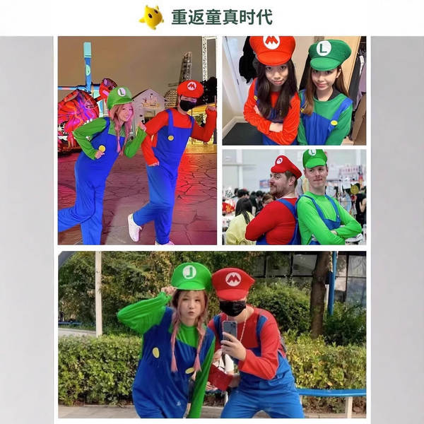 Halloween cosplay animação mario roupas para os filhos atividades de papéis para crianças roupas de super maria