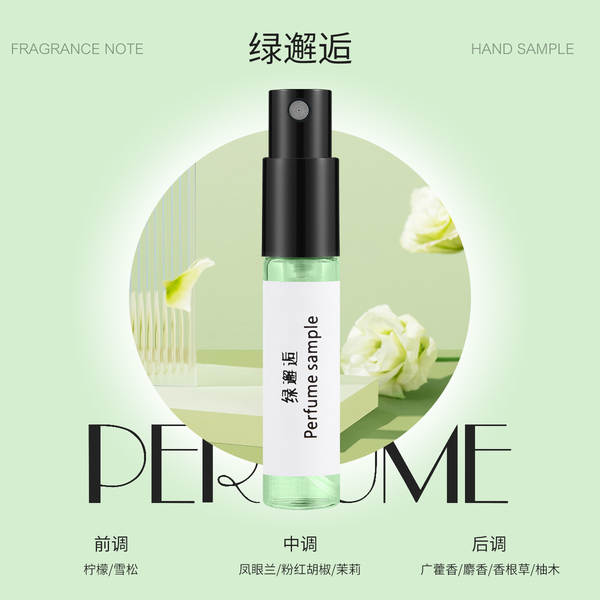3ml Pequeno Perfumado Q Versão Cartão de Teste Homem Dama Permanente Natural Fragrância Portátil Presente Noite de Venda ao Varejo