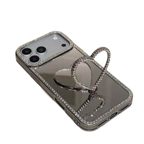 Padrão de espelho de amor para celular Samsung S26 Ultra Shell S25plus Water Drill S24 Super Fire Model S23+