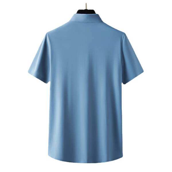 T-shirt masculino de couro curto para o trabalho de verão de 2023 T-shirt branco para o trabalho de verão