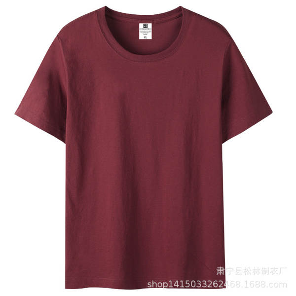 Vestido de verão de algodão curto T-shirt para meninos adolescentes meia-mancha 200 gramas peso pesado de verão de lazer relaxante