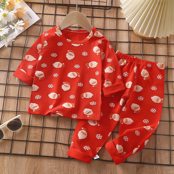 Conjunto de pijama para crianças de primavera