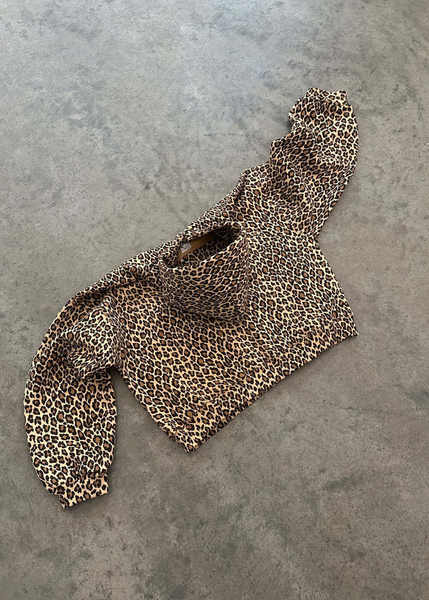 Moletom com estampa de leopardo