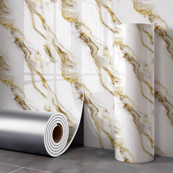 Papel de Parede Autocollante Imitação Mármore