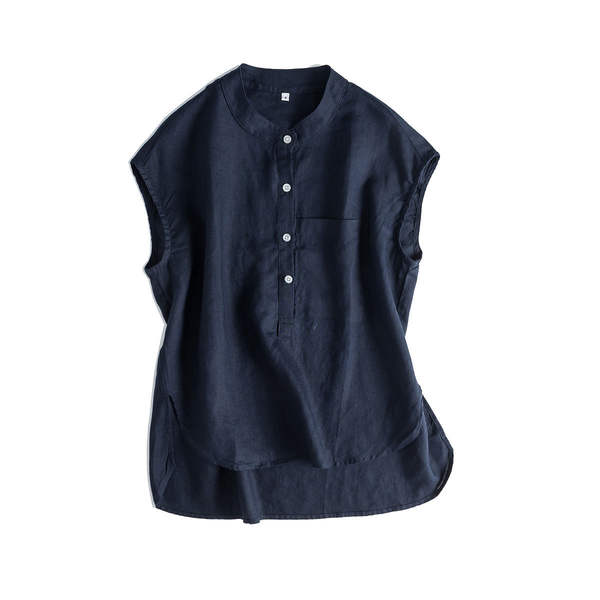 Camiseta de couro curto com mangas curtas e compridas #005