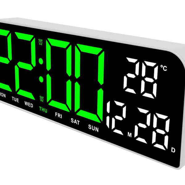 Novo relógio de tela grande simples de LED Relógio de mesa criativo de tamanho grande de relógio de mesa pendurável 0707