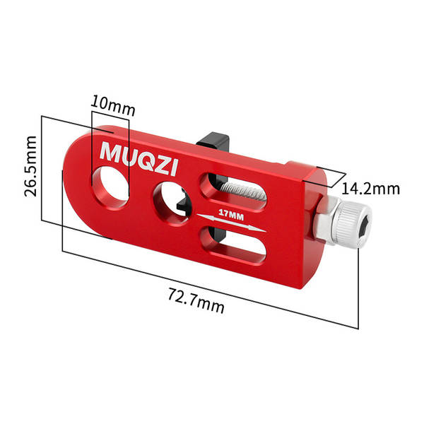 MUQZI Folded Bicycle Single-Speed Chain Tractor 10MM Duplo Porco Filtragem de Cadeia Modificável