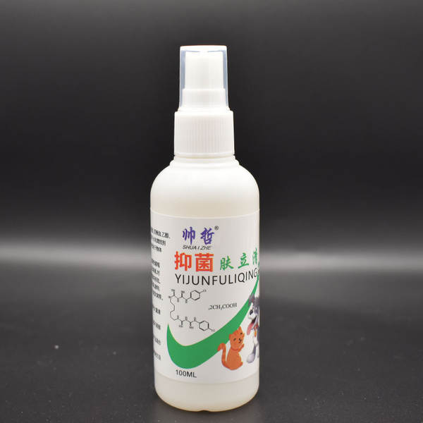 Spray para pele de pets contra caspa