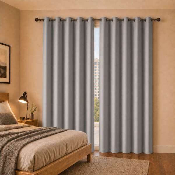 Cortinas de alta iluminação perforadas de isolamento solar do quarto para uso doméstico cortinas simples transfronteiriças grossistas